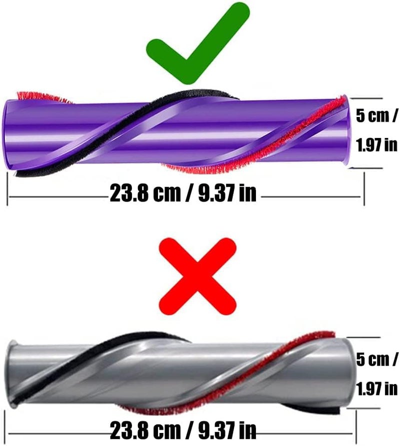 Odashen Brushbar Roller Brush Replacement for Dyson V8 Cordless Cleaner Part 967485-01 - Image 4